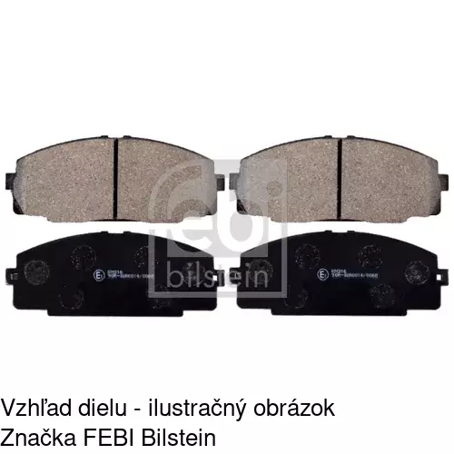 Brzdové dosky POLCAR S70-0342 - obr. 1