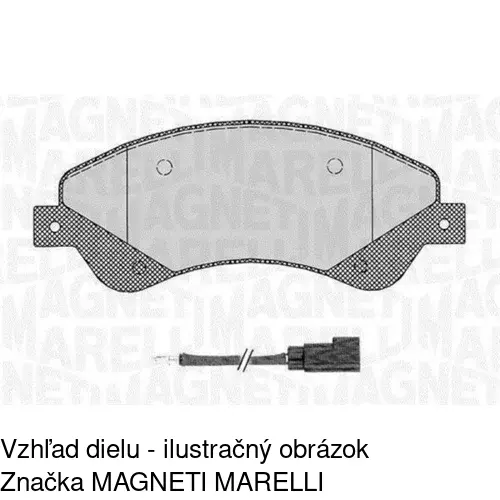 Brzdové dosky POLCAR S70-0385 - obr. 1