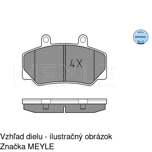 Brzdové dosky POLCAR S70-0390