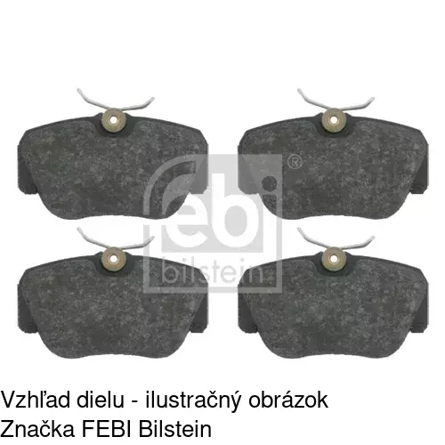 Brzdové dosky POLCAR S70-0394 - obr. 2