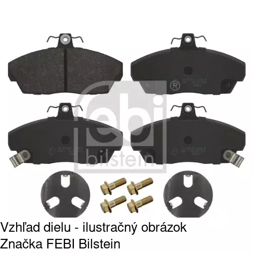 Brzdové dosky POLCAR S70-0402 - obr. 1