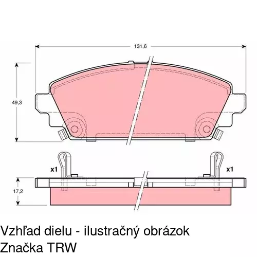 Brzdové dosky POLCAR S70-0402 - obr. 5