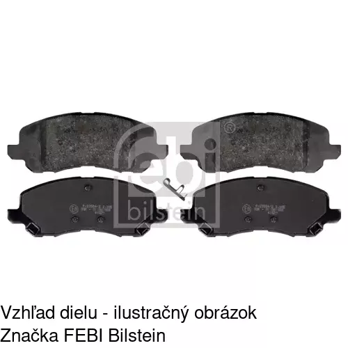 Brzdové dosky POLCAR S70-0444 - obr. 1