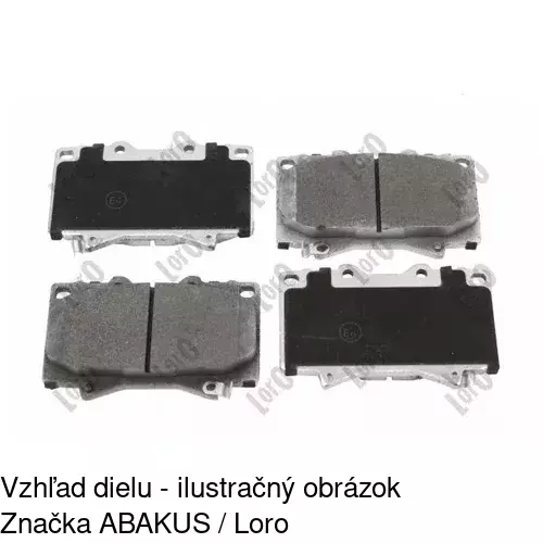 Brzdové dosky POLCAR S70-0454 - obr. 3