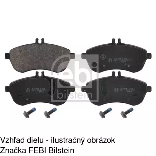 Brzdové dosky POLCAR S70-0459 - obr. 1