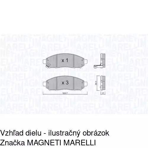 Brzdové dosky POLCAR S70-0471 - obr. 3