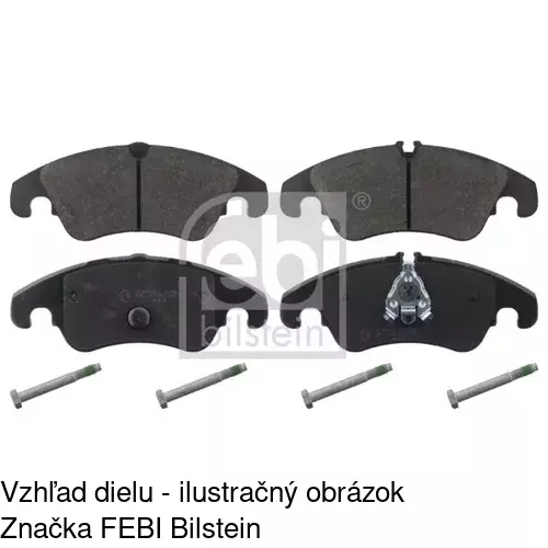 Brzdové dosky POLCAR S70-0475 - obr. 1