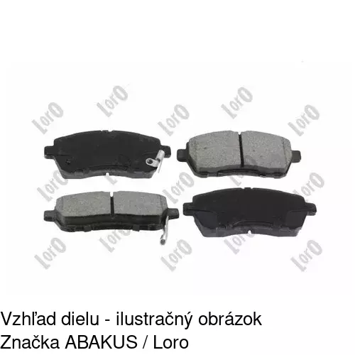 Brzdové dosky POLCAR S70-0493