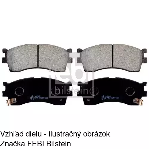 Brzdové dosky POLCAR S70-0519 - obr. 2