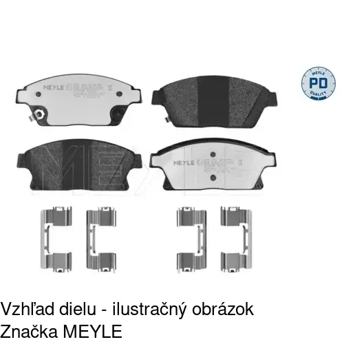 Brzdové dosky POLCAR S70-0561 - obr. 2