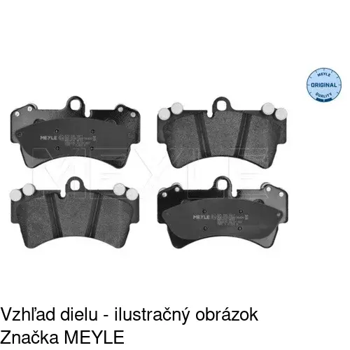 Brzdové dosky POLCAR S70-0603 - obr. 1