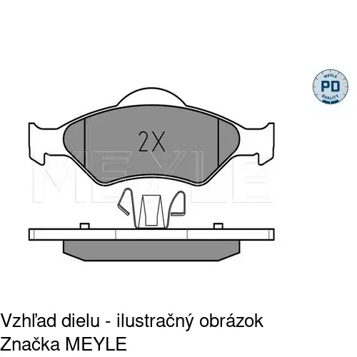 Brzdové dosky POLCAR S70-1084 - obr. 5