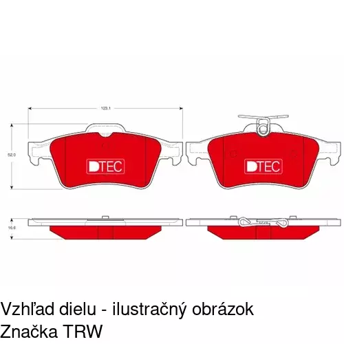 Brzdové dosky POLCAR S70-1093 - obr. 5