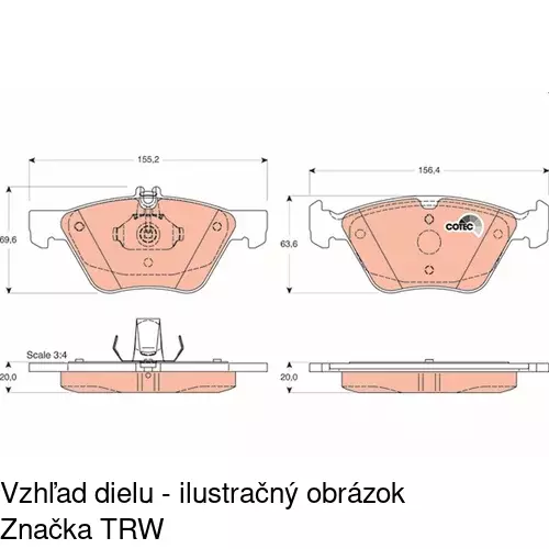 Brzdové dosky POLCAR S70-1159 - obr. 4