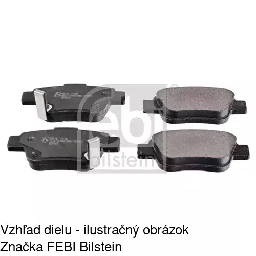 Brzdové dosky S70-1170 /POLCAR/