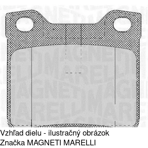 Brzdové dosky POLCAR S70-1195 - obr. 1