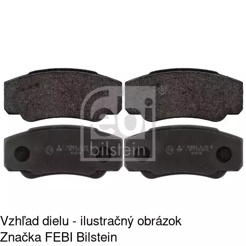 Brzdové dosky POLCAR S70-1222 - obr. 1