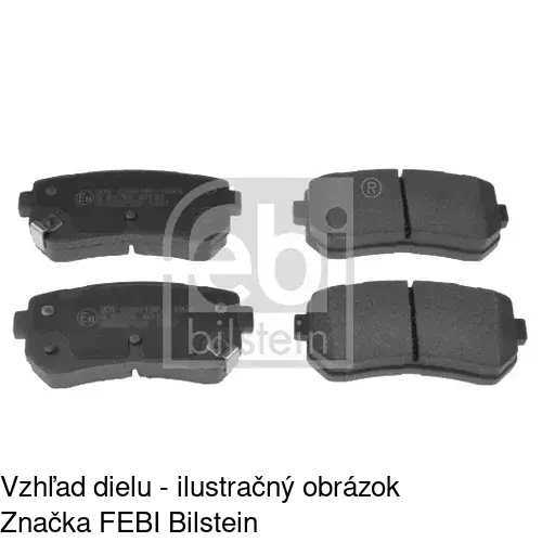 Brzdové dosky POLCAR S70-1223 - obr. 1