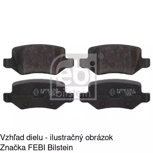 Brzdové dosky POLCAR S70-1234 - obr. 1