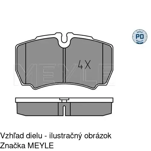 Brzdové dosky POLCAR S70-1237 - obr. 3