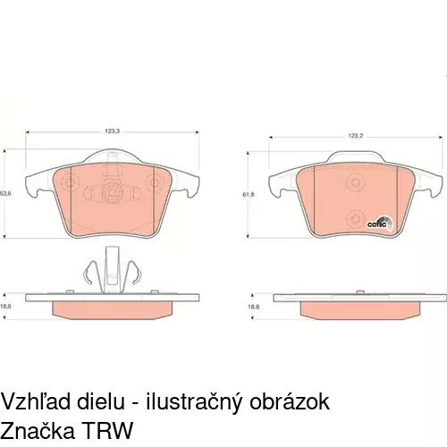 Brzdové dosky POLCAR S70-1355 - obr. 3