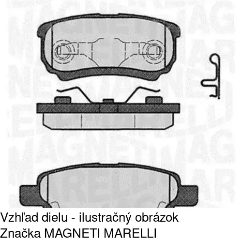 Brzdové dosky POLCAR S70-1361 - obr. 1