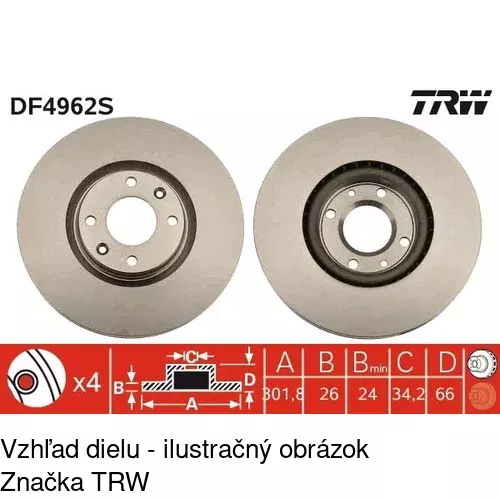 Brzdové dosky POLCAR S70-1404 - obr. 4