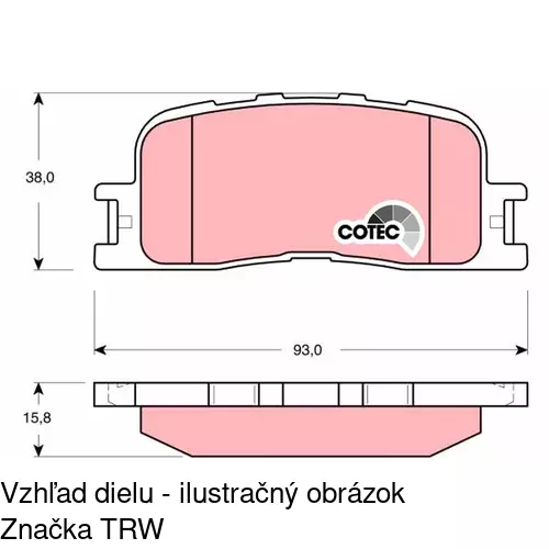 Brzdové dosky POLCAR S70-1435 - obr. 5