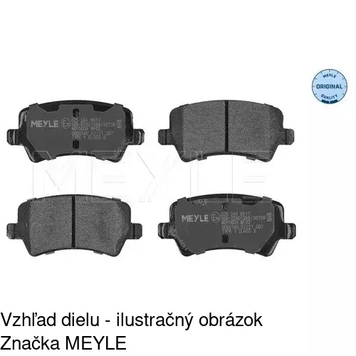 Brzdové dosky POLCAR S70-1439 - obr. 2