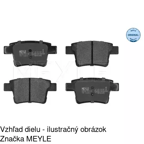 Brzdové dosky POLCAR S70-1487 - obr. 2