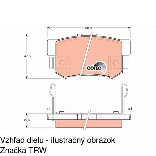 Brzdové dosky POLCAR S70-1535