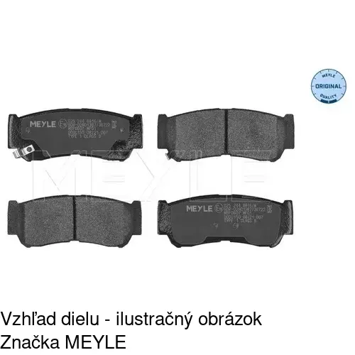 Brzdové dosky POLCAR S70-1573 - obr. 1