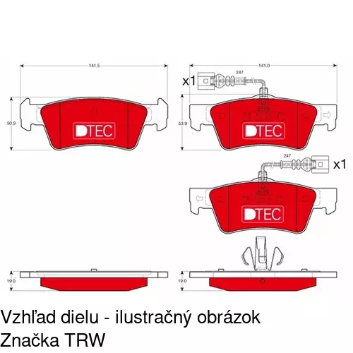 Brzdové dosky POLCAR S70-1604 - obr. 3