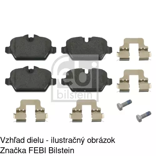 Brzdové dosky POLCAR S70-1614 - obr. 2