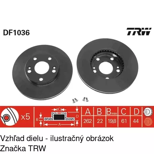 Brzdový kotúč POLCAR S71-0280 - obr. 5