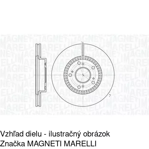 Brzdový kotúč POLCAR S71-0383 - obr. 1