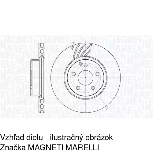 Brzdový kotúč POLCAR S71-0419 - obr. 1