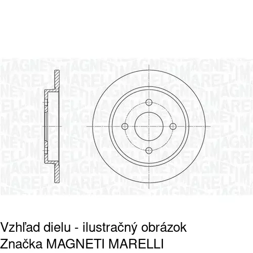 Brzdový kotúč POLCAR S71-1026 - obr. 3