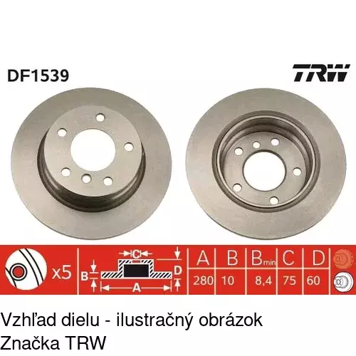 Brzdový kotúč POLCAR S71-1056 - obr. 2