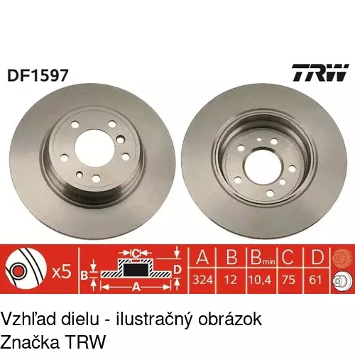 Brzdový kotúč POLCAR S71-1377 - obr. 3