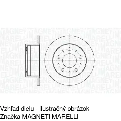 Brzdový kotúč POLCAR S71-1400 - obr. 1