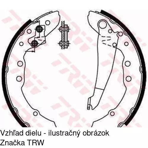 Brzdové čeľuste POLCAR S72-1034 - obr. 5