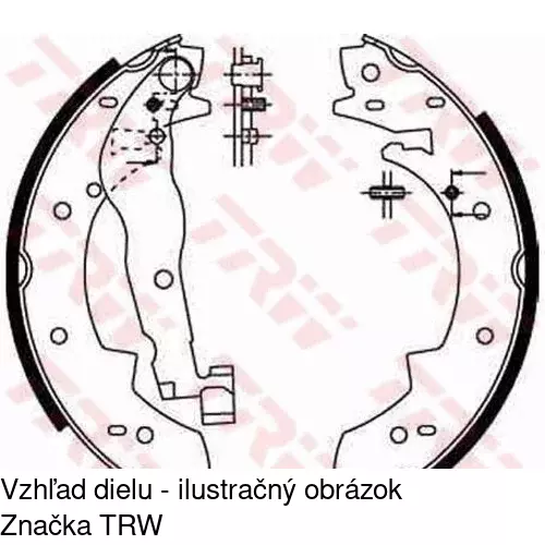 Brzdové čeľuste POLCAR S72-1071 - obr. 2