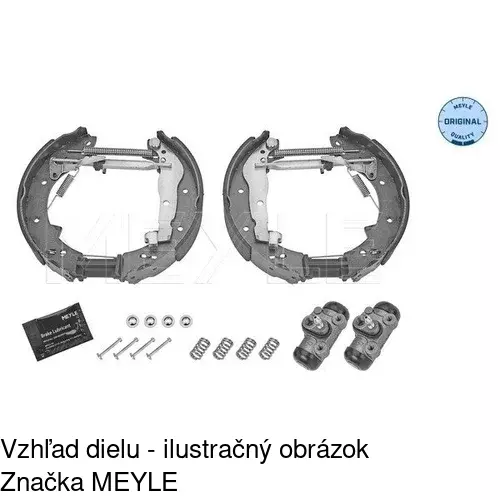 Brzdové čeľuste POLCAR S72-1072 - obr. 1