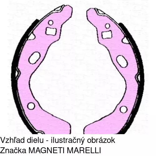 Brzdové čeľuste POLCAR S72-1075 - obr. 3