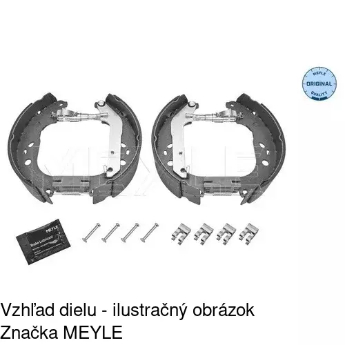 Brzdové čeľuste POLCAR S72-1080 - obr. 2