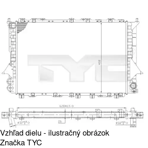 Chladiče vody POLCAR 131608-6