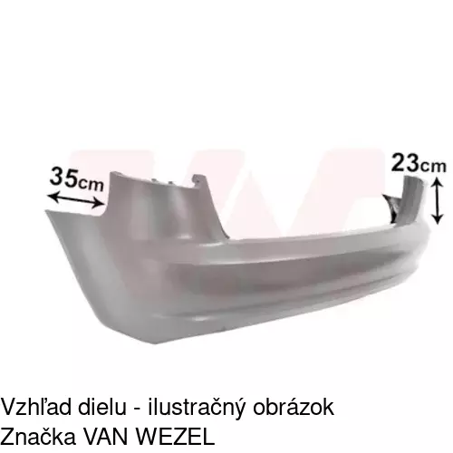 Zadný nárazník POLCAR 13329611 - obr. 1