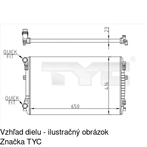 Chladiče vody POLCAR 13C108-1