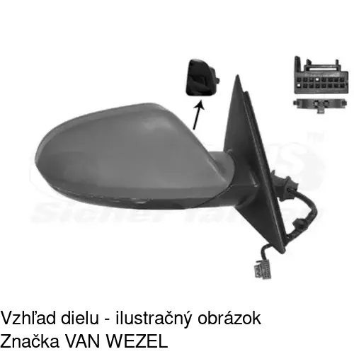 Rám vonkajšieho zrkadla POLCAR 13E157PM - obr. 5